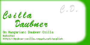 csilla daubner business card